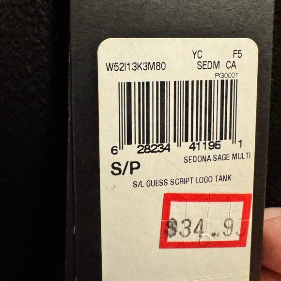 Guess Tank Top Mint Green - Picture 7 of 8